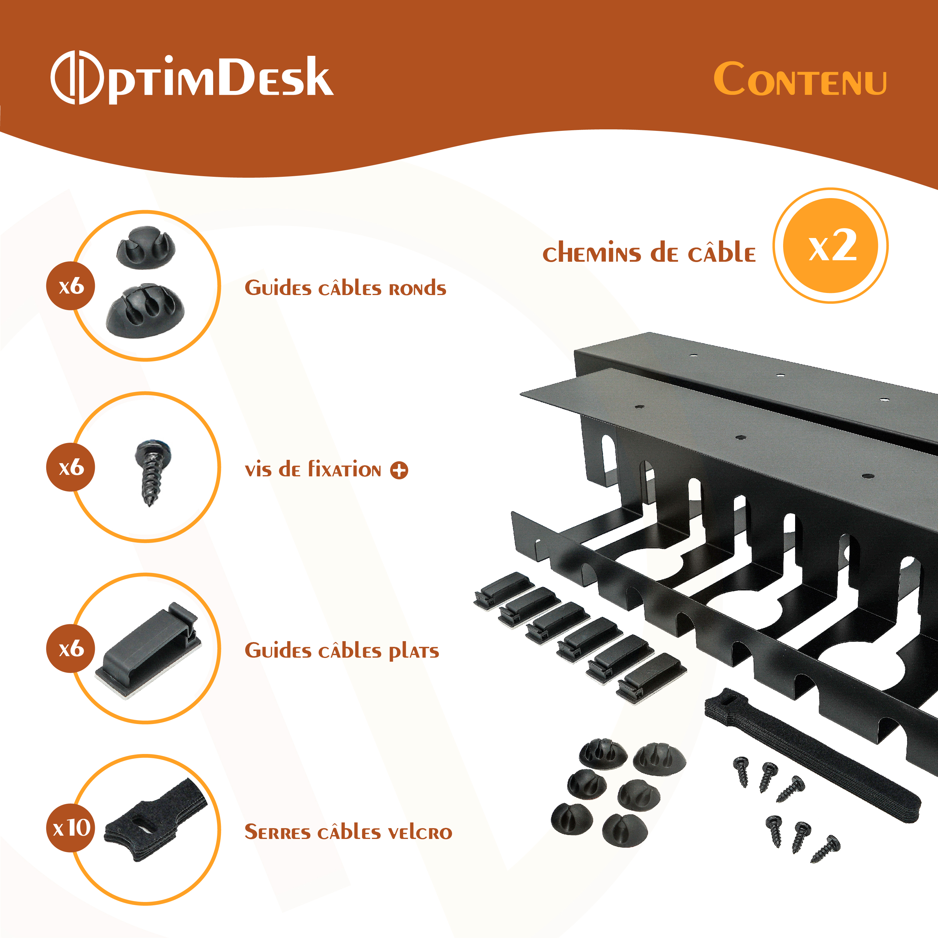 Contenu du Kit Double OptimDesk